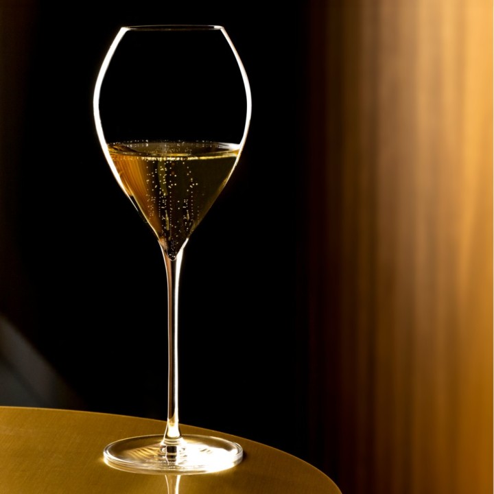 6 Verres "JAMESSE" Grand Champagne 40 cl - cristallin