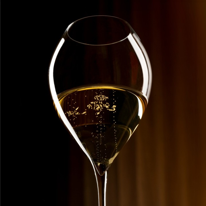 6 Verres "JAMESSE" Grand Champagne 40 cl - cristallin