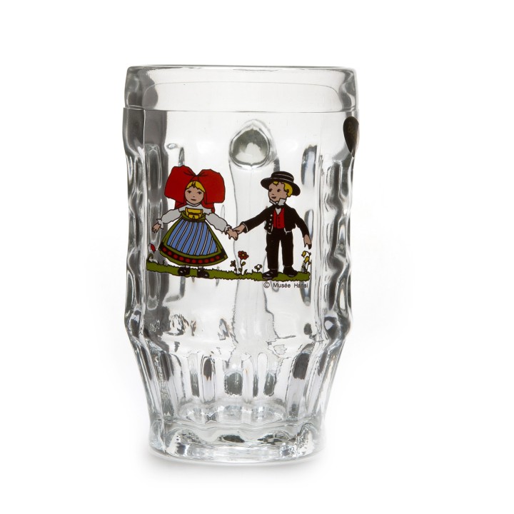 6 Bocks à bière "Malles" motif HANSI