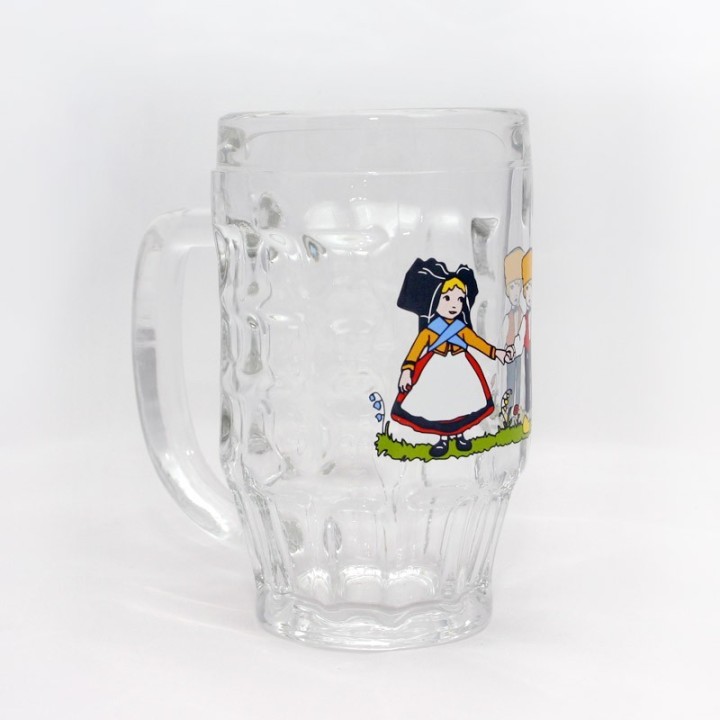 6 Bocks à bière "Malles" motif HANSI