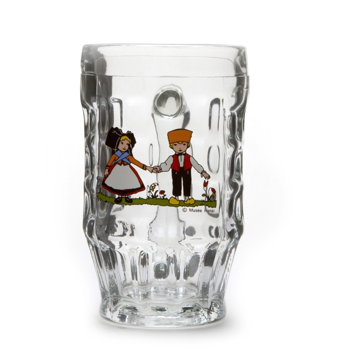 6 Bocks à bière "Malles" motif HANSI