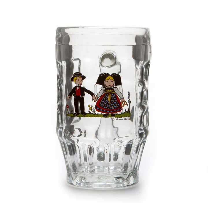 6 Bocks à bière "Malles" motif HANSI