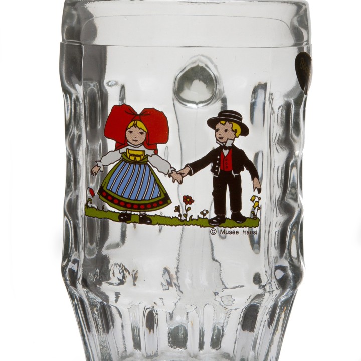 6 Bocks à bière "Malles" motif HANSI