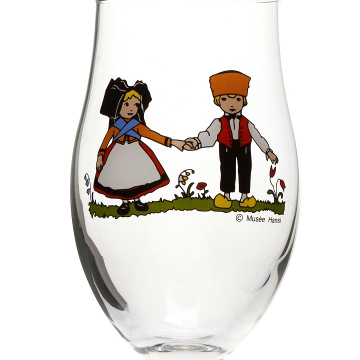 6 Verres à bière "Ulla" motif HANSI