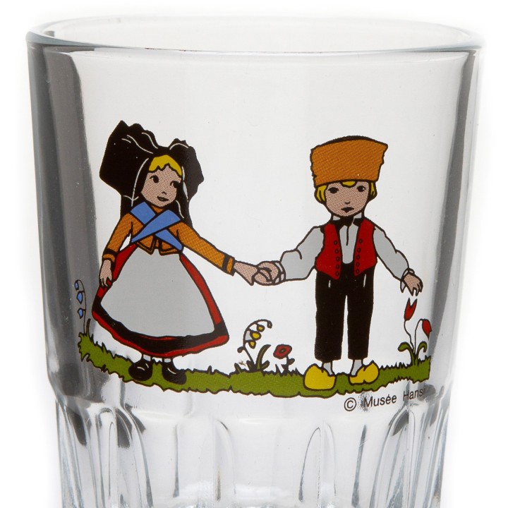 6 Verres à eau Tripsdrill motif HANSI