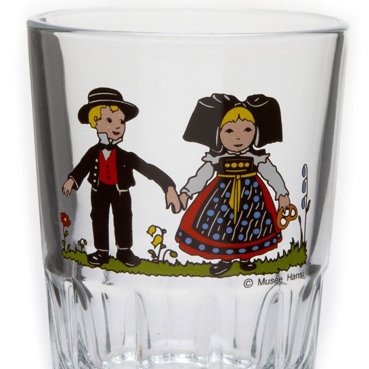6 Verres à eau Tripsdrill motif HANSI
