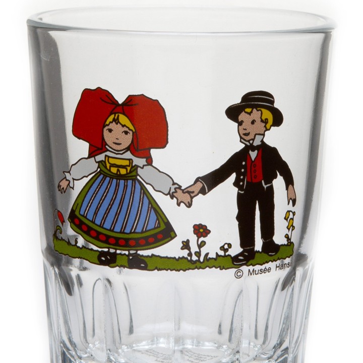 6 Verres à eau Tripsdrill motif HANSI