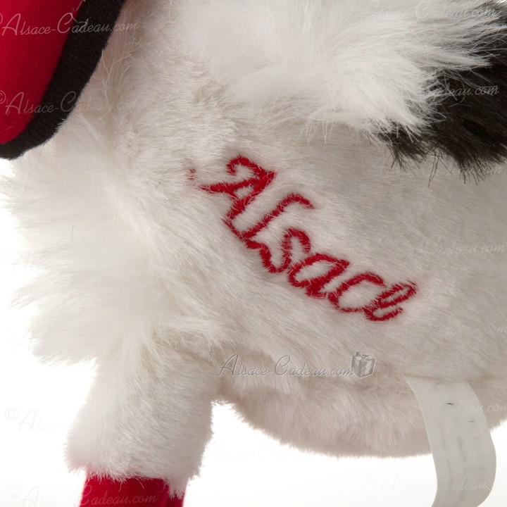 Peluche Cigogne brodée 30 cm